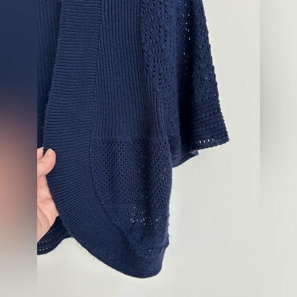 FADED GLORY Navy blue shrug knit sweater.  Size large - Picture 3 of 15